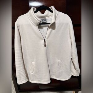32 Degrees Cream Quarter-Zip Pullover XL
